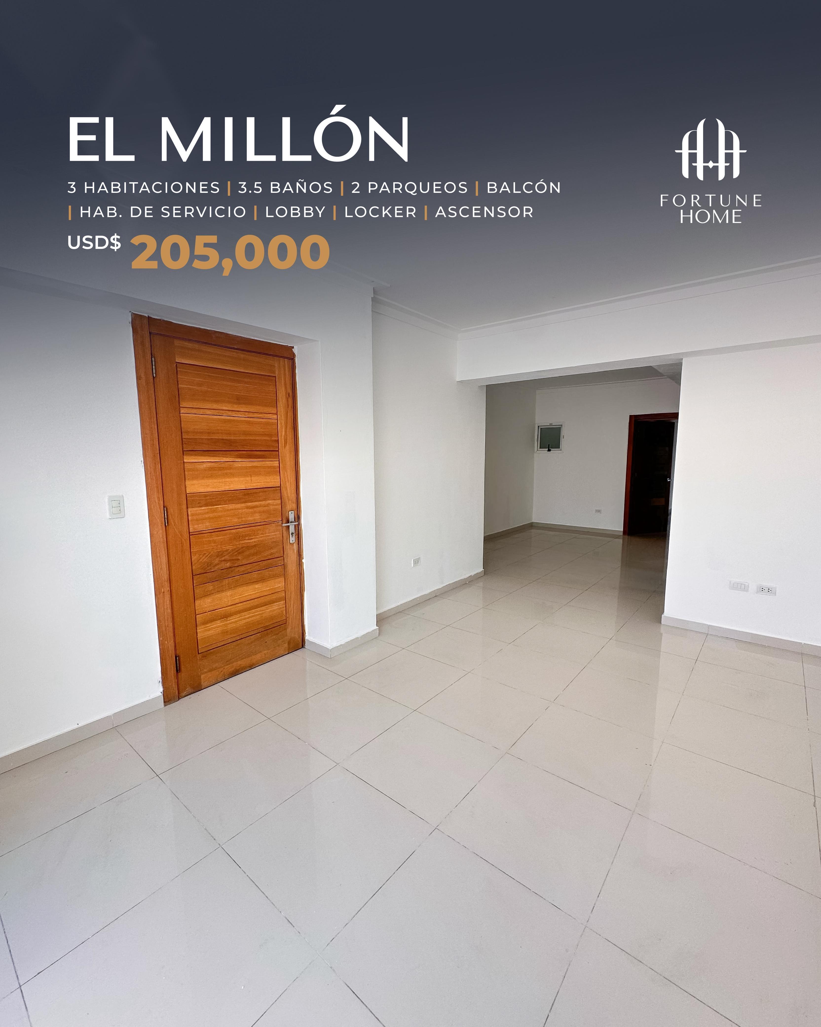 DE OPORTUNIDAD, el millon! 3 habitaciones.